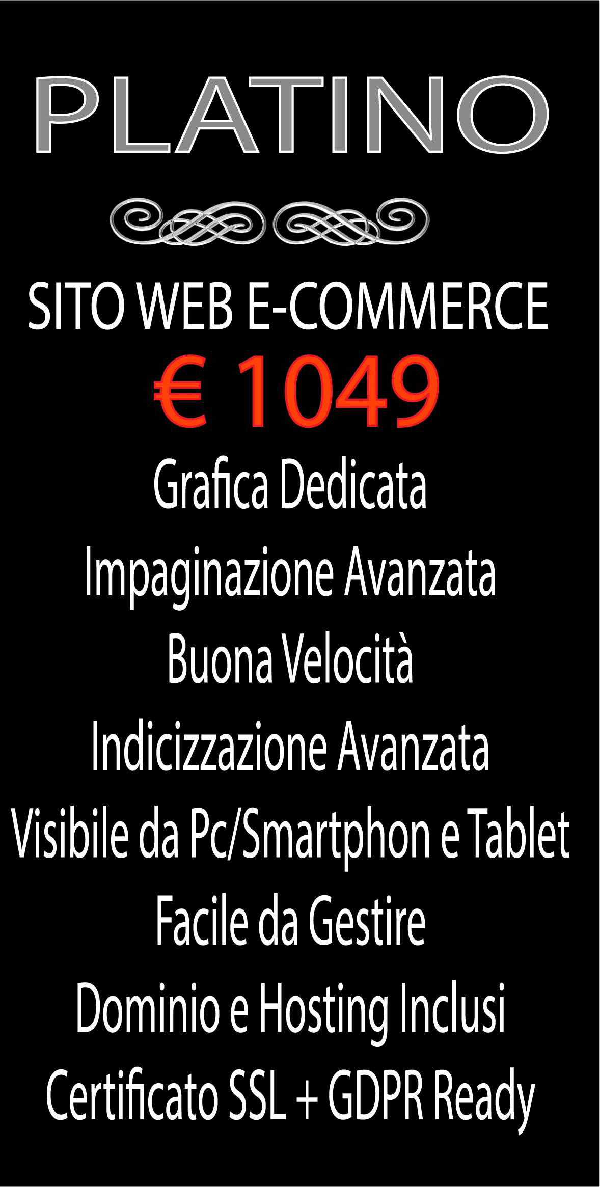SITO WEB E-COMMERCE-PLATINO